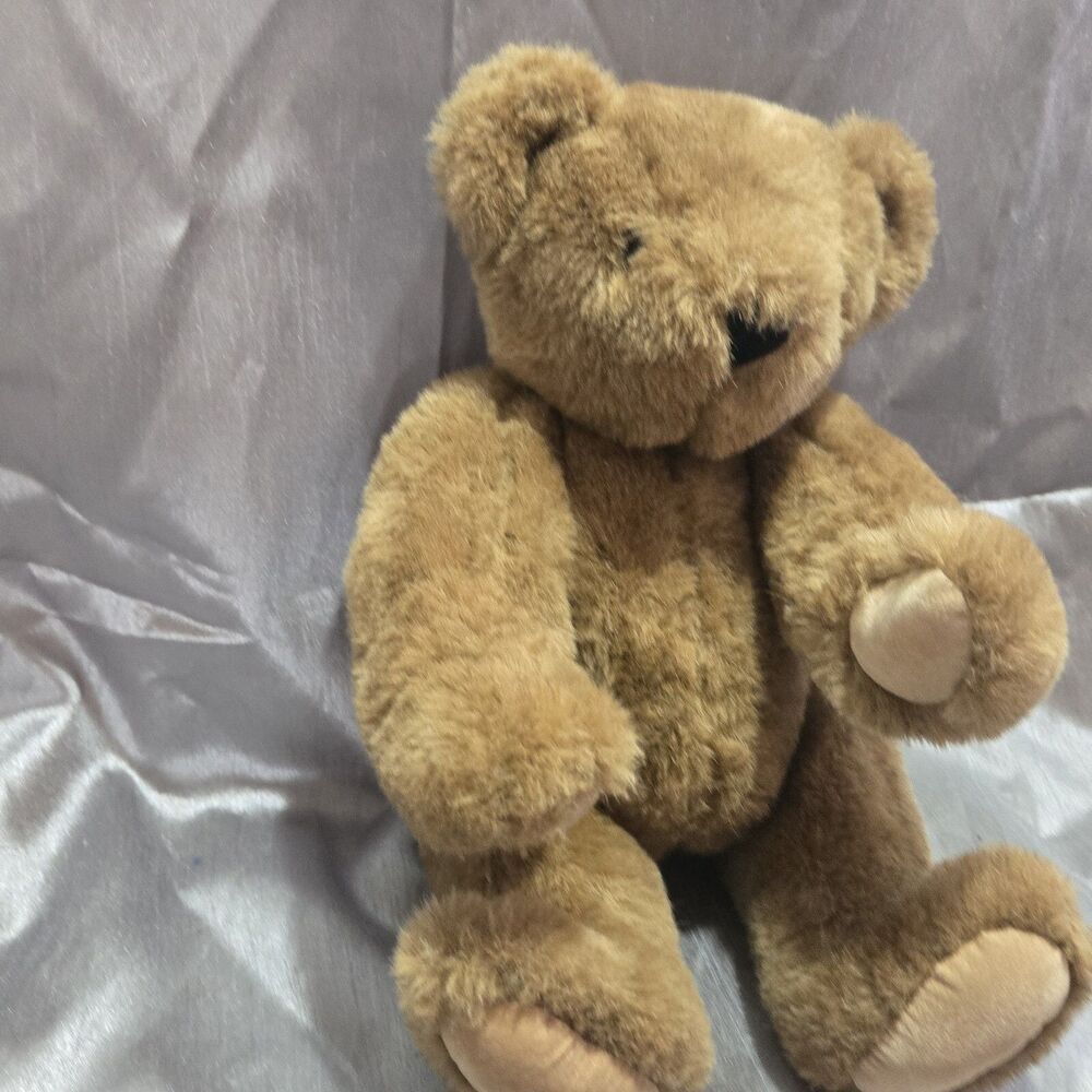 The Vermont Teddy Bear Company Plush Jointed 15" Standing Brown Toy Collectable